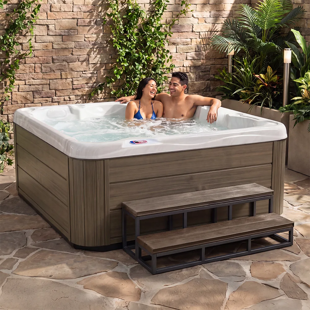 Hot tub for a vacation rental backyard